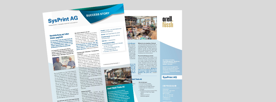 Success Story_Sysprint_Orell_Fuessli_Thalia AG mit Interview Beck Marketing